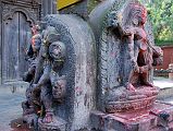 52 Kathmandu Gokarna Mahadev Temple Trident With Kali At Base 